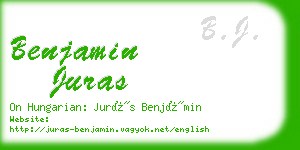 benjamin juras business card